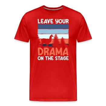 Metteur en scène de théâtre Broadway - T-shirt bio Premium Homme - rouge - Devant - Damien (186cm)
