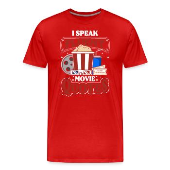 Movie lover screen Staff Hollywood - Men's Premium Organic T-Shirt - red - Front - Damien (186cm)