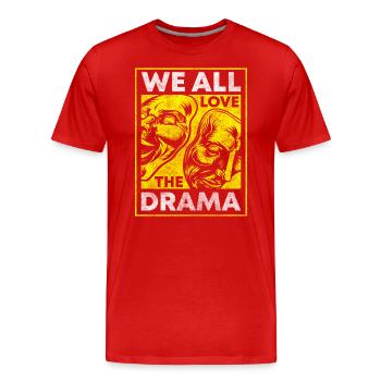 Théâtre Théâtre Théâtre Ami Broadway - T-shirt bio Premium Homme - rouge - Devant - Damien (186cm)