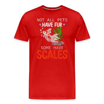 Fische Zucht - Männer Premium Bio T-Shirt - Rot - Vorne - Damien (186cm)