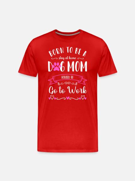 Dog Paw Dog School - Men's Premium Organic T-Shirt - red