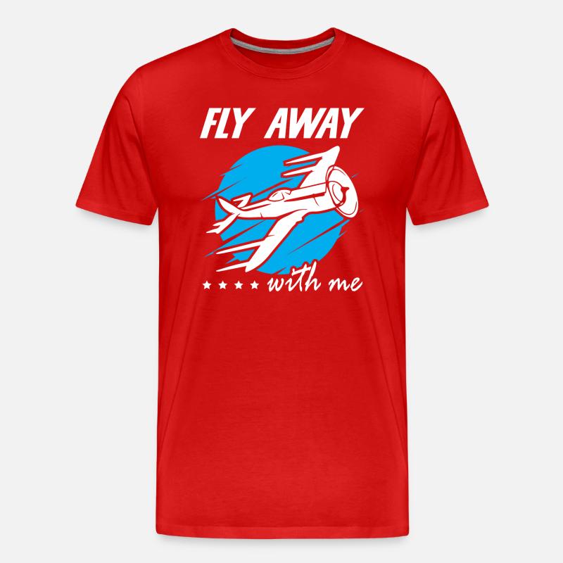 Fly Away With Me - Männer Premium Bio T-Shirt - Rot