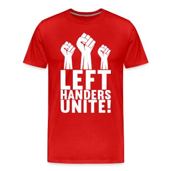 Gaucher - T-shirt bio Premium Homme - rouge - Devant - Damien (186cm)