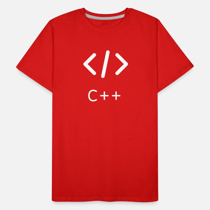 C++ programming language programmer programming Men's Premium Organic T-Shirt