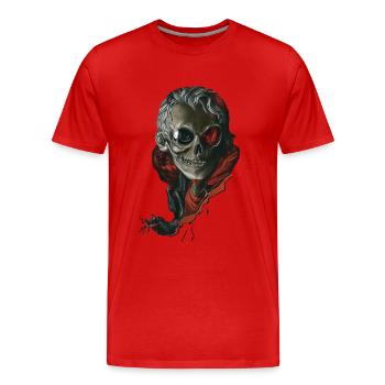 Professor Halloween - Männer Premium Bio T-Shirt - Rot - Vorne - Damien (186cm)