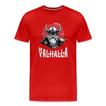 Wikinger Viking Vikings Valhalla Odin Thor - Men's Premium Organic T-Shirt - red - Front - Damien (186cm)