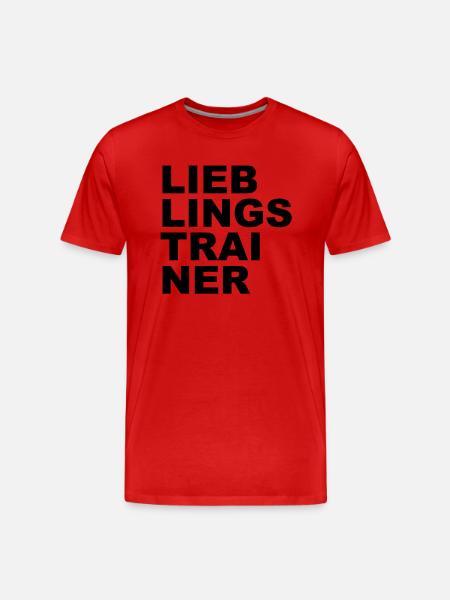 Lieblings Trainer - Männer Premium Bio T-Shirt - Rot