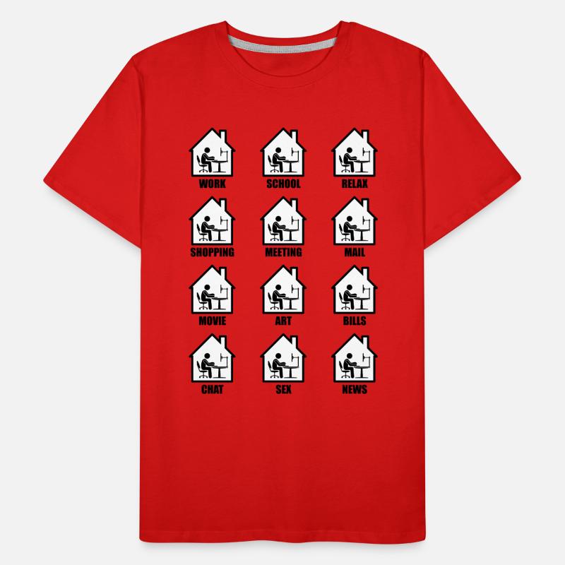 Computer home office fun gift Men's Premium Organic T-Shirt