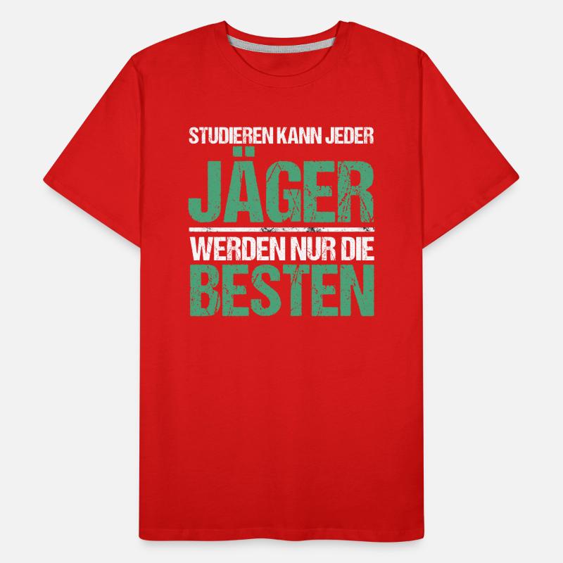 Anyone can study - Jäger Edition Men's Premium Organic T-Shirt