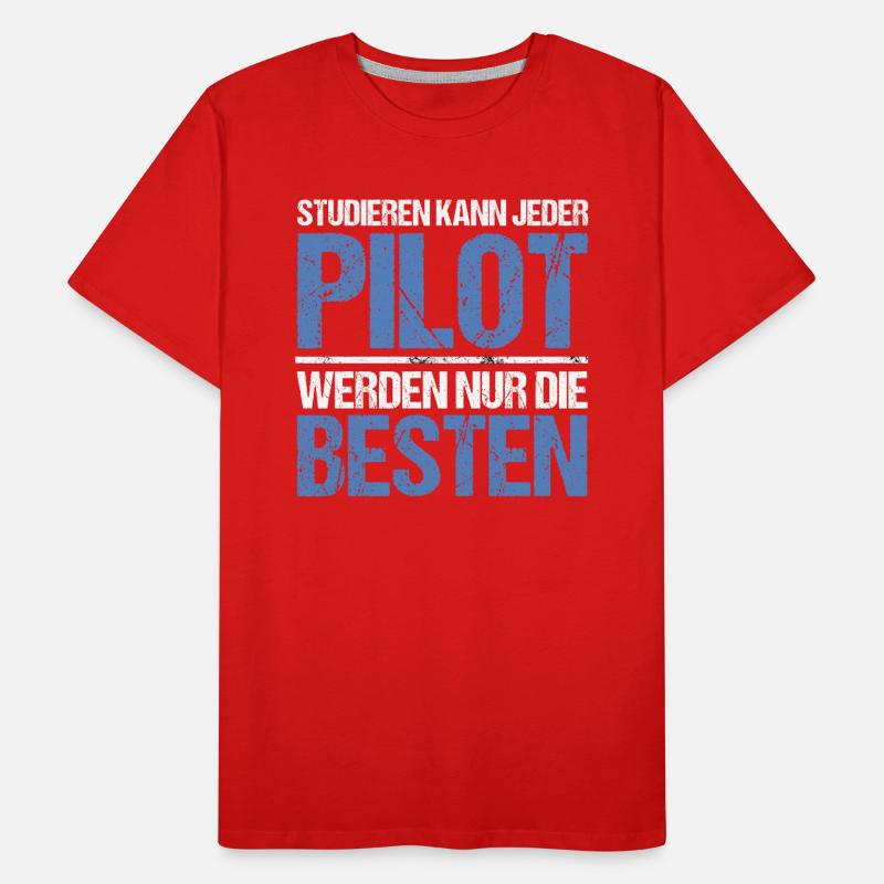 Studieren kann jeder - Pilot Edition Männer Premium Bio T-Shirt