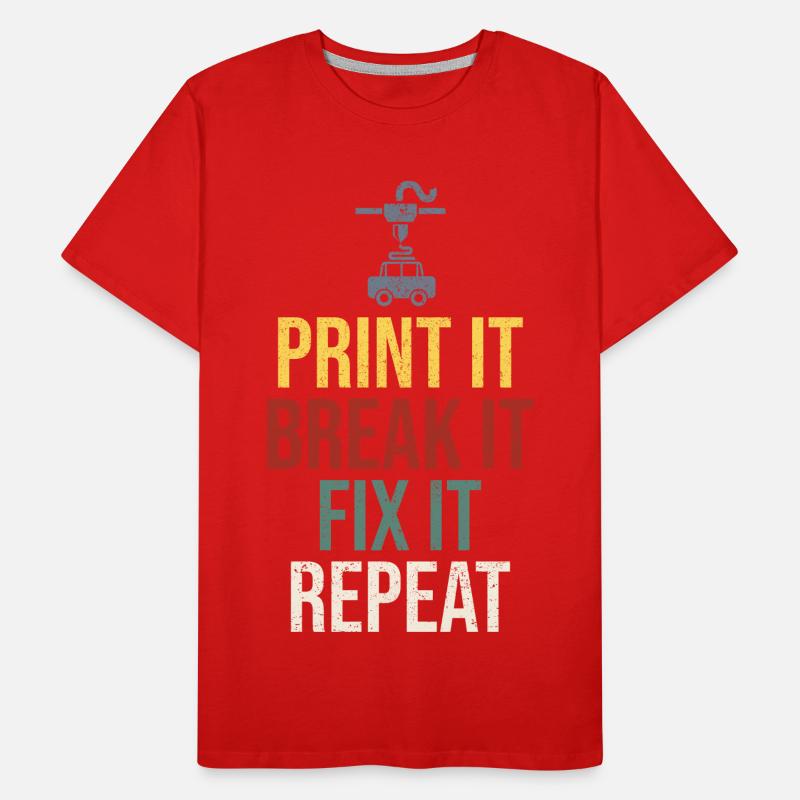 3D Printer 3D Printing Men's Premium Organic T-Shirt