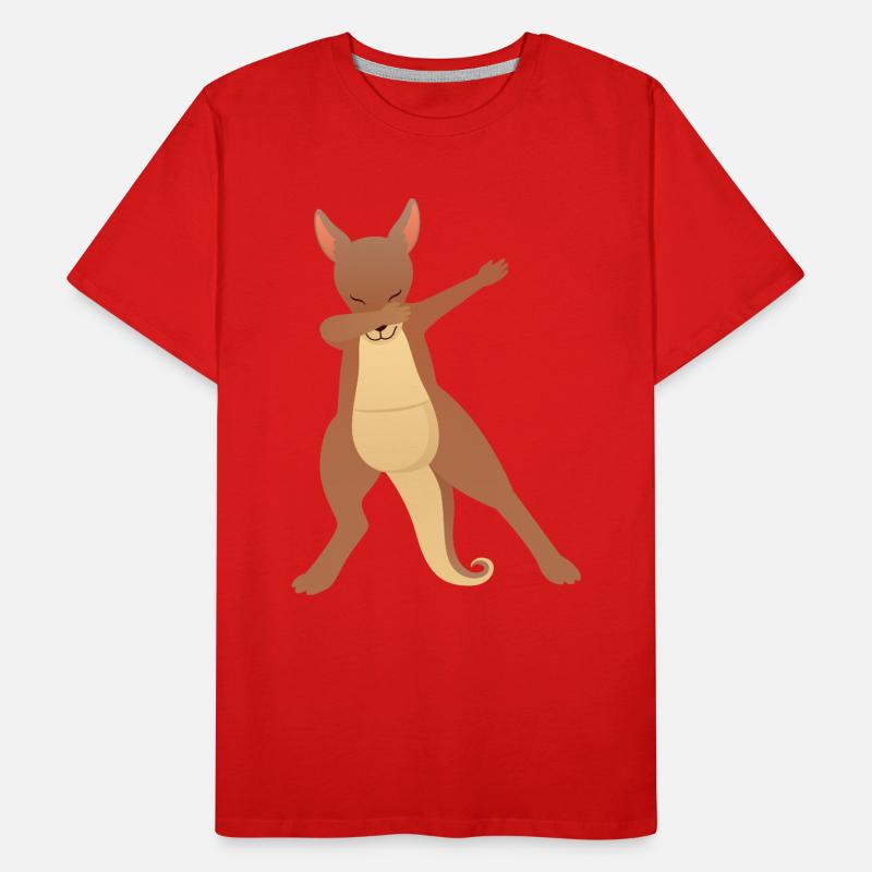Kangaroo Dab Dance T-shirt bio Premium Homme