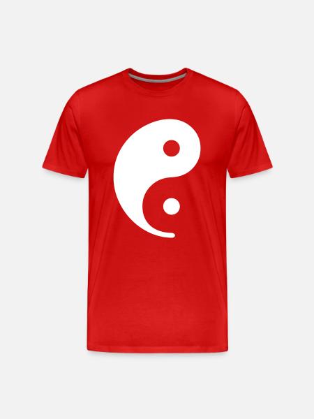 YIN & YANG - just 01 - Men's Premium Organic T-Shirt - red