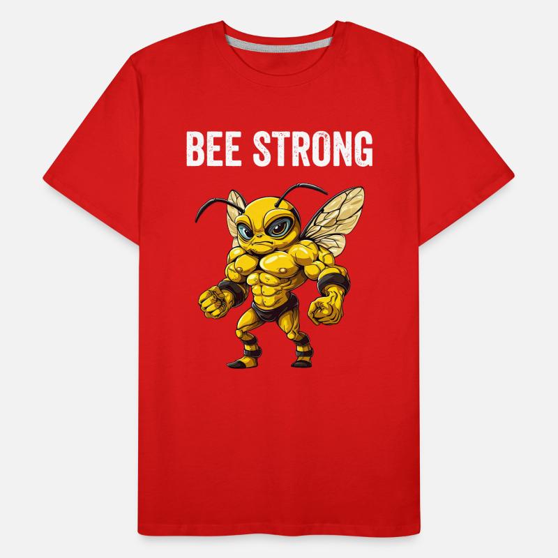 Bee Strong - Conception d’abeilles T-shirt bio Premium Homme