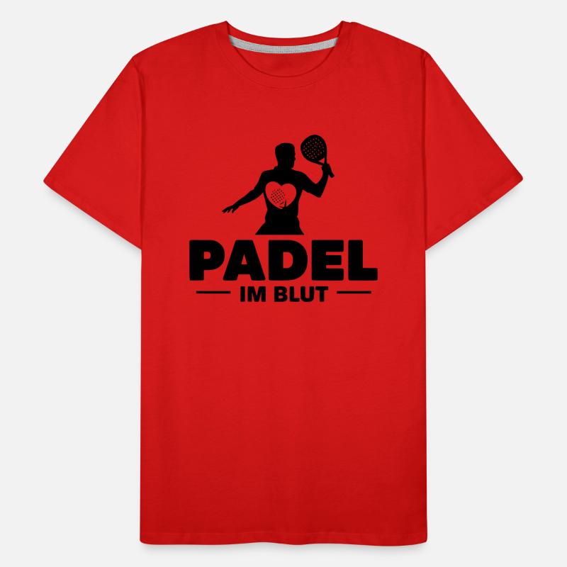 Padel im Blut 2 Männer Premium Bio T-Shirt