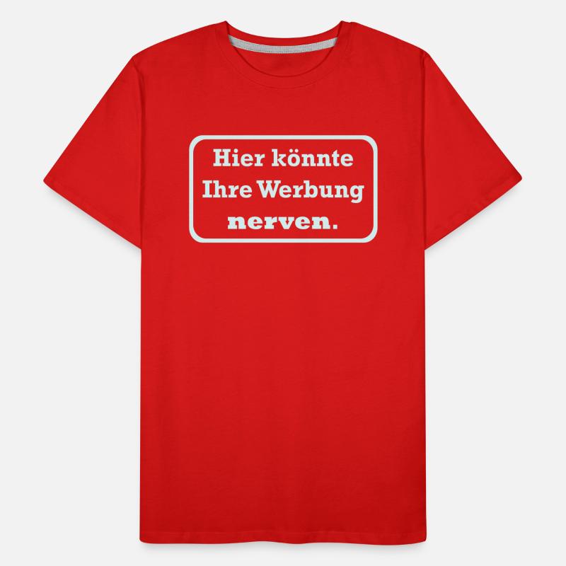 Werbung Männer Premium Bio T-Shirt