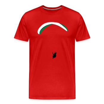 Paragleiter - Männer Premium Bio T-Shirt - Rot - Vorne - Damien (186cm)