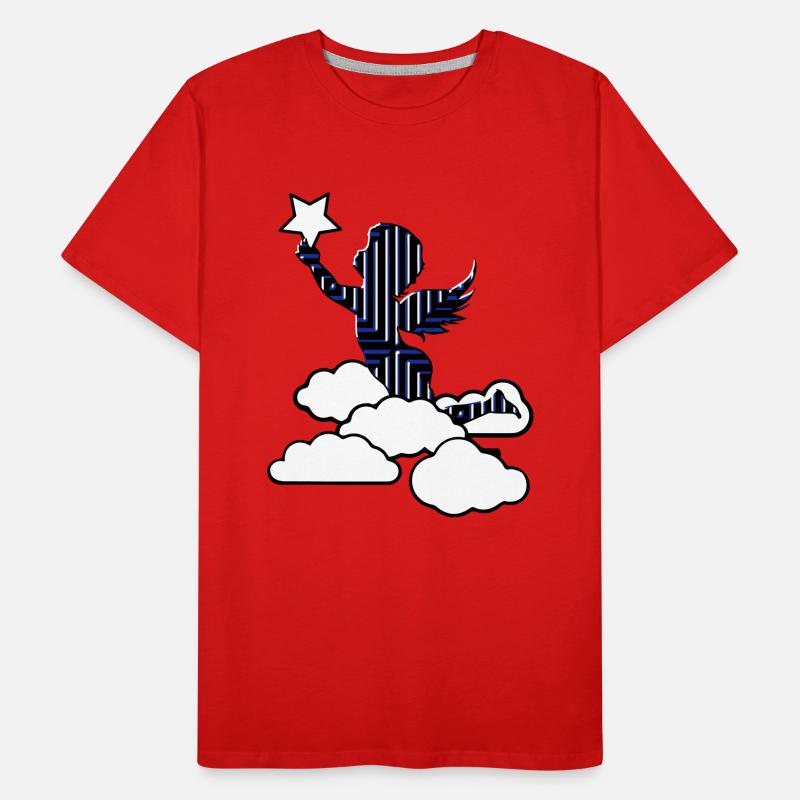 Engel gotik stern Männer Premium Bio T-Shirt