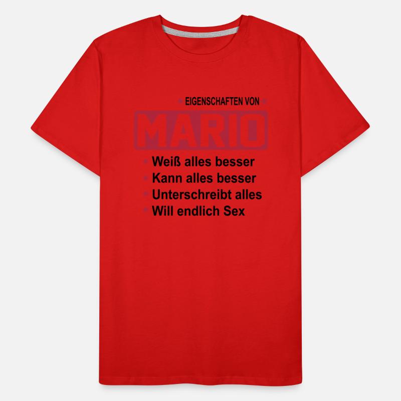 mario Männer Premium Bio T-Shirt