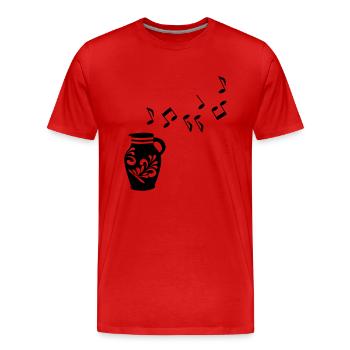 Musik Bembel Frankfurt - Männer Premium Bio T-Shirt - Rot - Vorne - Damien (186cm)