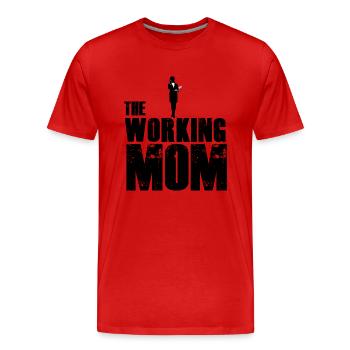 The working Mom - Männer Premium Bio T-Shirt - Rot - Vorne - Damien (186cm)