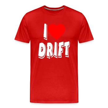 Voiture - T-shirt bio Premium Homme - rouge - Devant - Damien (186cm)