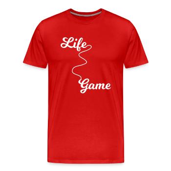 Jeu PC de jeu - T-shirt bio Premium Homme - rouge - Devant - Damien (186cm)