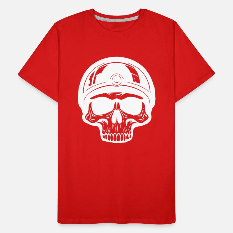 Skeleton Biker T-shirt bio Premium Homme