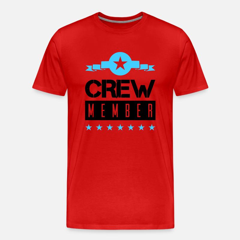 Membre d’équipage - T-shirt bio Premium Homme - rouge