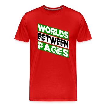 habitudes de lecture cadeau d’anniversaire idée soulagement du stress - T-shirt bio Premium Homme - rouge - Devant - Damien (186cm)