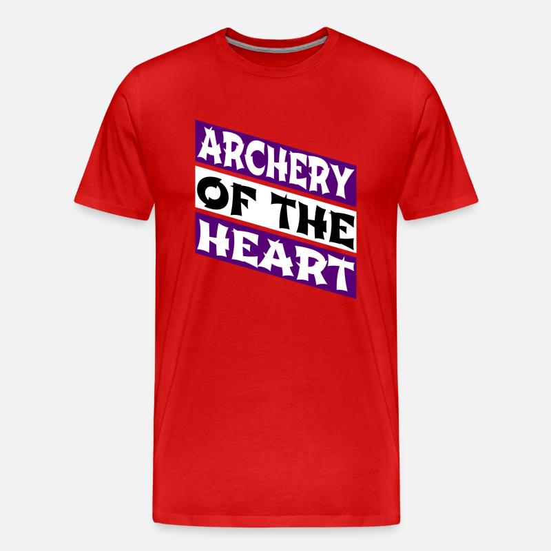 birthday gift archery archery practice - Männer Premium Bio T-Shirt - Rot