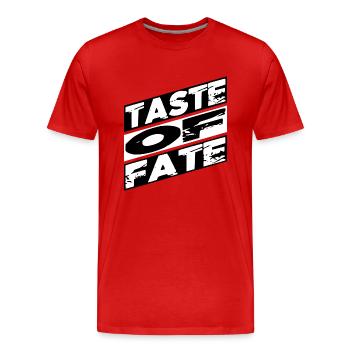 cadeau d’anniversaire anniversaire façonnant le destin - T-shirt bio Premium Homme - rouge - Devant - Damien (186cm)