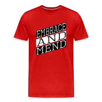 blagues pouvoir de guérison relations de soutien - T-shirt bio Premium Homme - rouge - Devant - Damien (186cm)