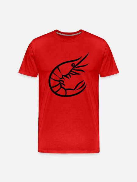 Shrimp - Men's Premium Organic T-Shirt - red