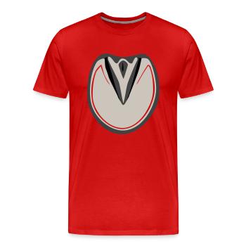 Huf Pferd für Hufpfleger - Männer Premium Bio T-Shirt - Rot - Vorne - Damien (186cm)