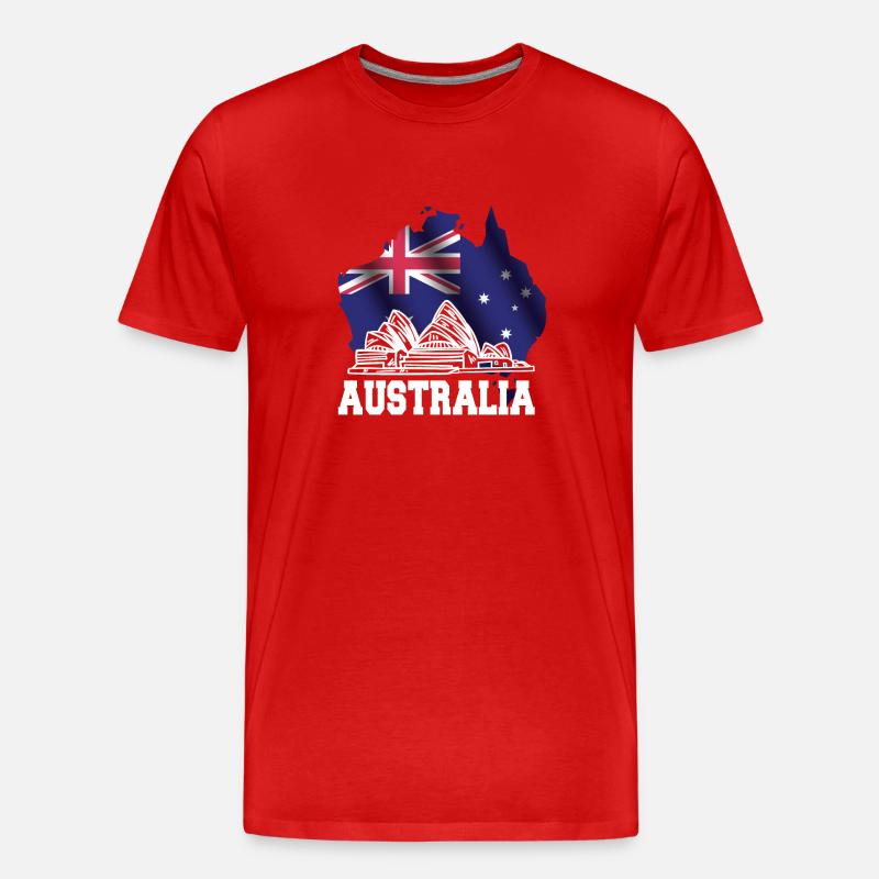Sydney - Australia - Männer Premium Bio T-Shirt - Rot