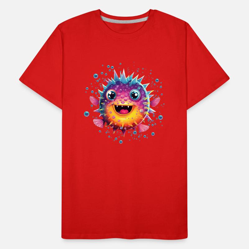 Puffer Fish Men's Premium Organic T-Shirt
