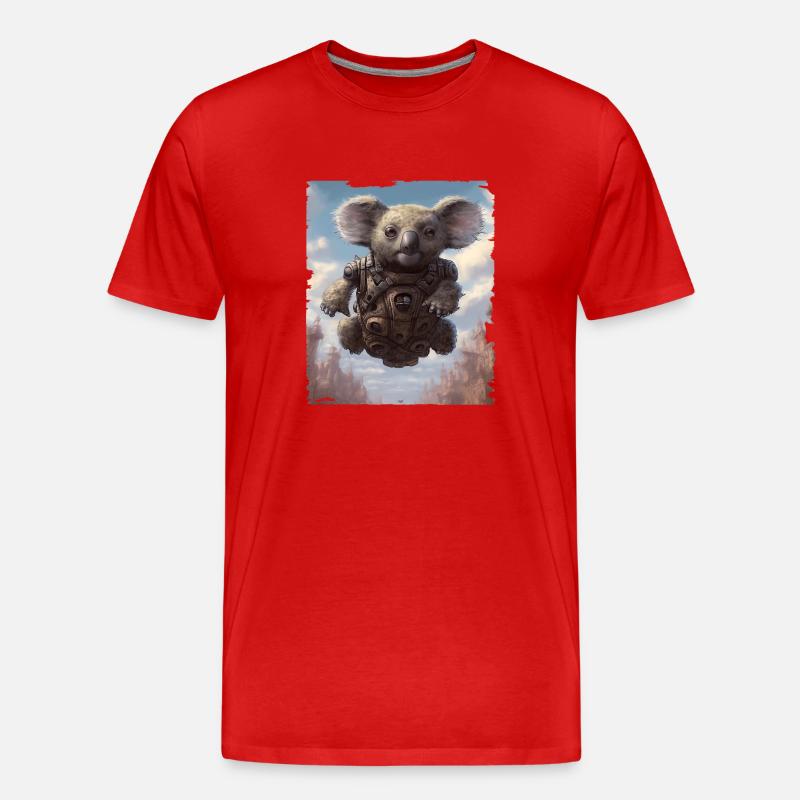 Koala Bear - Männer Premium Bio T-Shirt - Rot