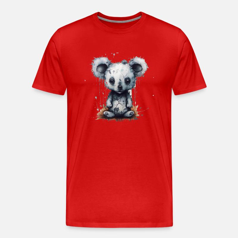 Süsser Trauriger Koala - Männer Premium Bio T-Shirt - Rot