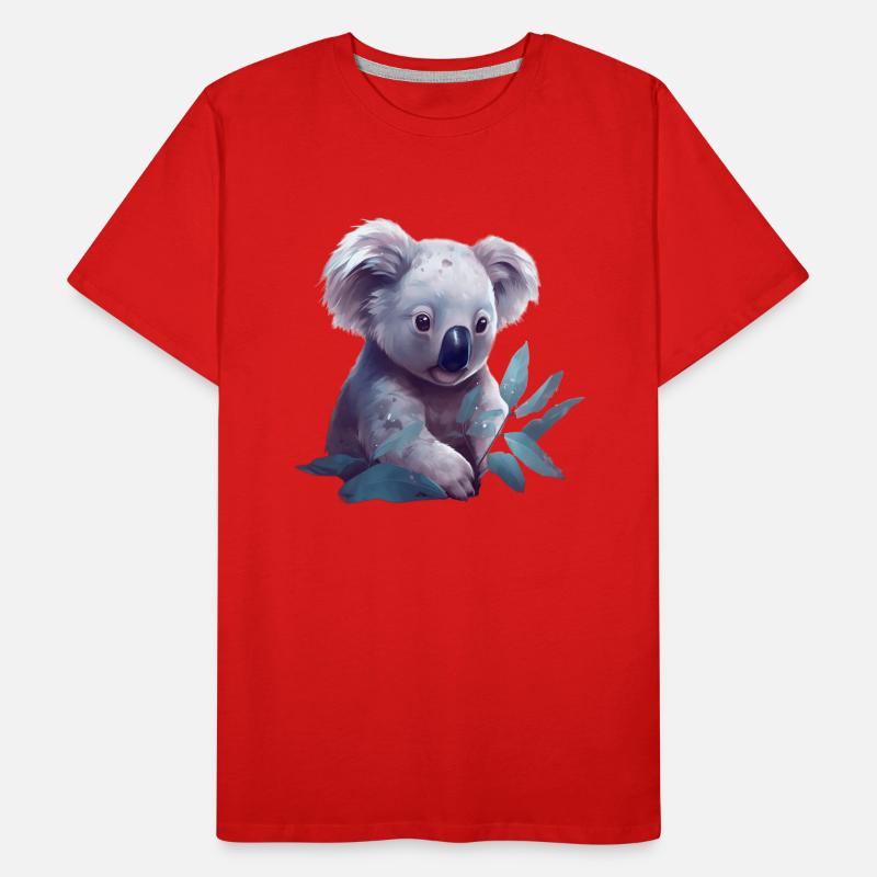 Koala mignon à la feuille d’eucalyptus T-shirt bio Premium Homme