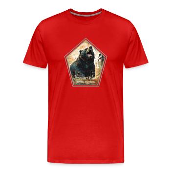 ÎLE DE VANCOUVER - T-shirt bio Premium Homme - rouge - Devant - Damien (186cm)