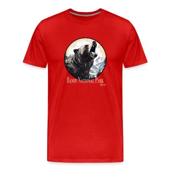 Banff National Park - Männer Premium Bio T-Shirt - Rot - Vorne - Damien (186cm)