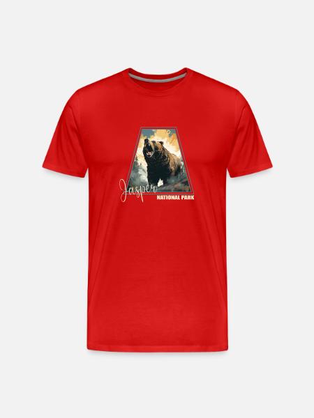 Jasper National Park - Men's Premium Organic T-Shirt - red