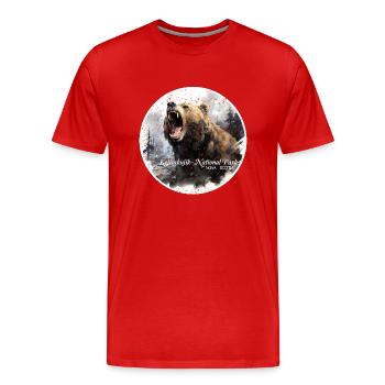 Parc national Kejimkujik - T-shirt bio Premium Homme - rouge - Devant - Damien (186cm)