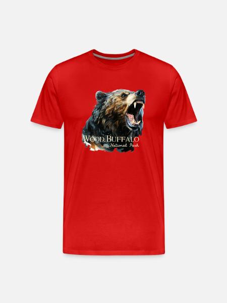 Wood Buffalo National Park - Men's Premium Organic T-Shirt - red