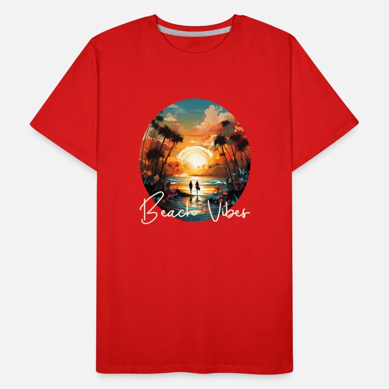 Beach Vibes Men's Premium Organic T-Shirt