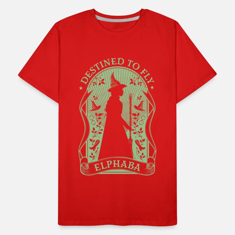 Wicked Design Elphaba Et Citation Destinée À Voler T-shirt bio Premium Homme