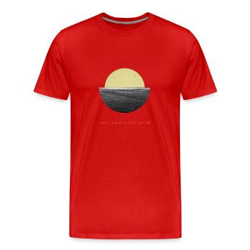 I will speak if you listen - Ocean - Männer Premium Bio T-Shirt - Rot - Vorne - Damien (186cm)