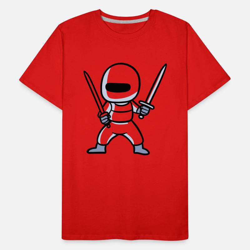 Double épée Ninja T-shirt bio Premium Homme