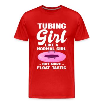 Rafting - Männer Premium Bio T-Shirt - Rot - Vorne - Damien (186cm)